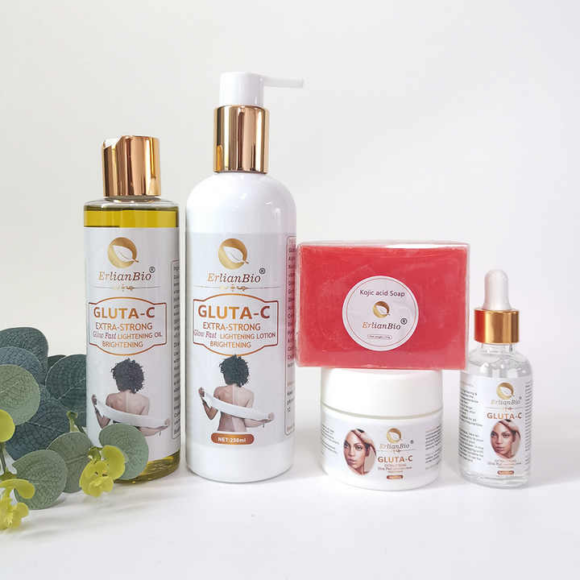 Erlian Bio 5 in 1 Set Gluta-C Whitening Skin Care Kit
