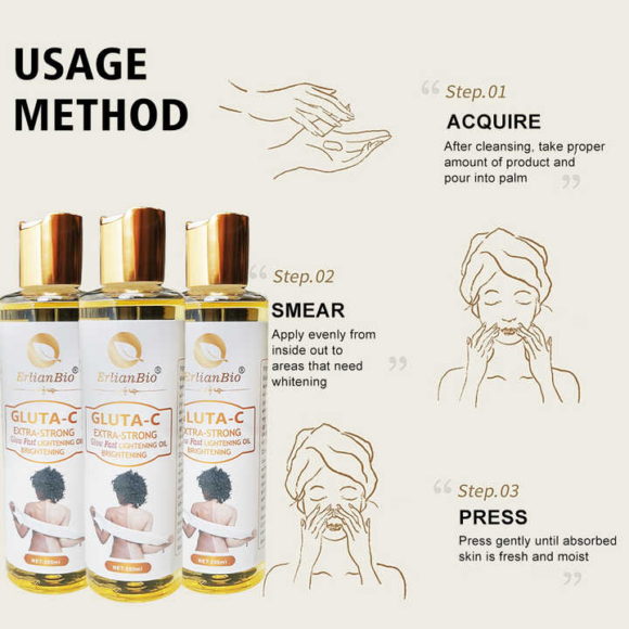 Gluta C Erlian Bio Skin Lightening Oil - Image 8