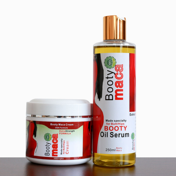 Booty Maca 2 in 1 Kit Oil Serum & Cream Set - Image 2