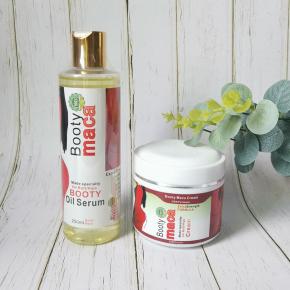 Booty Maca 2 in 1 Kit Oil Serum & Cream Set