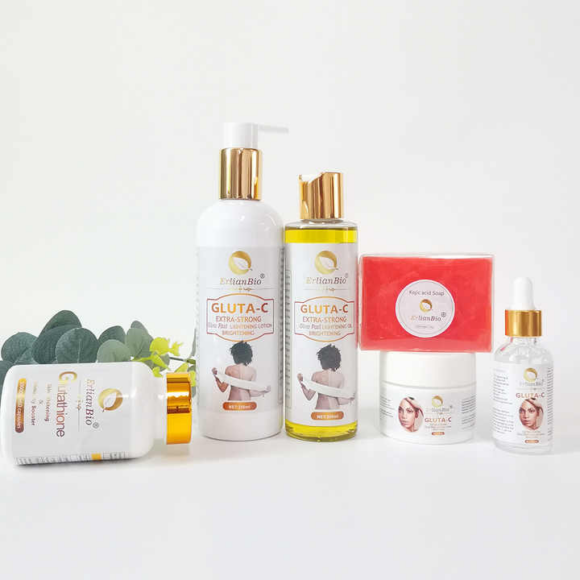 Erlian Bio Gluta-C 6 in 1 Set  Whitening Skin Care Kit
