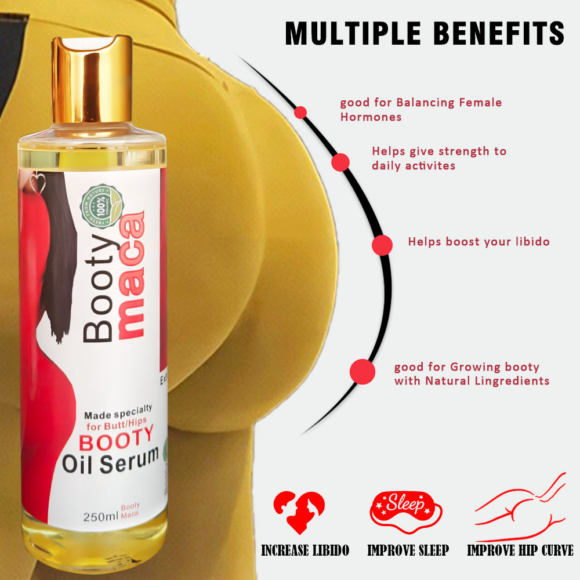 Booty Maca 2 in 1 Kit Oil Serum & Cream Set - Image 9