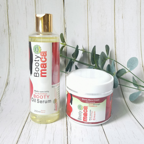Booty Maca 2 in 1 Kit Oil Serum & Cream Set - Image 10